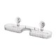 thumbnail image 3 of Estante de almacenamiento de baño con ventosa Organizador de ducha Organizador de accesorios de baño claro, 3 of 9