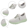 thumbnail image 5 of Women's Wide Toe Box Barefoot Shoes Breathable Non Slip Walking Shoes Lightweight Knit Running Lace Up Sneakers Green Size 6, 5 of 6
