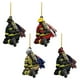 thumbnail image 2 of Wmhnj Adorno colgante de rbol de Navidad de acrlico de doble cara con diseño de Pap Noel pintado a mano para chimenea y decoraciones navideñas, 2 of 6