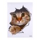thumbnail image 1 of Autocollants muraux 3D animaux pour salle de bain, toilettes, siège, vinyle, imperméable, décoration d'intérieur, chat 1#, 1 of 1
