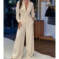 thumbnail image 2 of Mono de mujer, moda de otoño 2024, para desplazamientos diarios, cuello vuelto, manga larga, diseño de bolsillo, monos casuales, nuevos monos de una pieza para mujer, 2 of 4