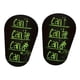 thumbnail image 5 of 2 mini espinilleras de fútbol, ​​accesorios para espinilleras, protector de espinilleras de fútbol Letras verdes negras, 5 of 9