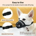 thumbnail image 3 of Dog Muzzle, Soft Mesh Muzzles for Small Medium Large Dogs Chihuahua Poodle Husky Labrador Retriever, Breathable Dog Mouth Guard for Biting Chewing Grooming, Allow Panting Drinking, 3 of 8