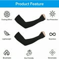 thumbnail image 6 of TELOLY 4 Pairs UV Sun Protection Arm Sleeves for Men Women UPF 50 Compression Cooling Sleeves Sports Sleeve, 6 of 7
