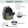 thumbnail image 4 of Tractor and Tractors Blue Pattern Backpack for School, Cute School Bag with Adjustable Shoulder Straps and Padded Back, 15.3"x11"x6.7", 4 of 5