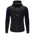 thumbnail image 3 of Bxsruta Mens Full Zip Hoodie Athletic Jacket Long Sleeve Workout Sweatshirt Activewear, 3 of 7