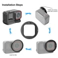 thumbnail image 5 of Quick Release Aluminum Camera Adapter Compatible 52mm Filters With Protective Lens Cover, 5 of 8