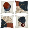thumbnail image 1 of Set of 4pcs Cushion Covers 45x45cm Sofa Pillowcase Decorative Abstract Pattern for Couch Living Room Bedroom, 1 of 5