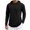 Black, variant on Turilly Hoodies Mens Solid Color Zip Up Hooded Top Soft Casual Fast Drying Long Sleeve Shirt