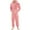 Pink, variant on hotojiny Men's Hooded Onesie Pajamas Lightweight Fuzzy Fleece Lined Zip up Jumpsuit Winter Warm Long Pants One Piece Pjs Sleepwear