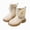 A74-Beige, variant on Girls Short Boots Fall Winter Versatile Stylish Cute Floral Girl Boots