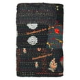 thumbnail image 3 of Indian Vintage Art Cotton, Silk Mix Kantha Quilt , Patchwork Handwoven Kantha Quilt , Bedspread , Throw Blanket Size (Twin Size - 60" x 90"), 3 of 5