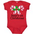thumbnail image 3 of Inktastic Baby's 1st Christmas Candy Canes Boys or Girls Baby Bodysuit, 3 of 5