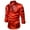 Red, variant on Men's Shiny Metallic Long Sleeve Slim Fit Button Down Shirts for Club Rock Hip Hop Disco Party Cosplay Nightclub Christmas Dress Shirts