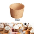 thumbnail image 4 of 50Pcs Multipurpose Baking Cups Decorative Accs Baking Supplies Stackable Muffin Paper Cases for Baking Restaurant Party Celebrations Style I, 4 of 7