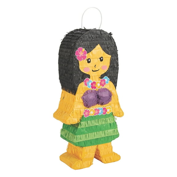 Hula Girl Piñata, Party Decor, Luau, 1 Pieces