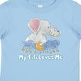 thumbnail image 4 of Inktastic My Titi Loves Me Cute Elephants Clouds Moon and Stars Boys or Girls Baby T-Shirt, 4 of 5