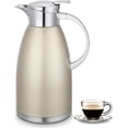 thumbnail image 1 of Asiulalt 2.3L/ 78oz Stainless Steel Thermal Carafe, Coffee Carafe Jugs with Lid, Double Walled Vacuum Insulated Coffee Pot with Press Button Top for, 1 of 7