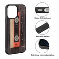 thumbnail image 2 of FINCIBO Soft Rubber Protector Cover Case for Apple iPhone 13 Pro Max 6.7" 2021 (NOT FIT Apple iPhone 13 mini 5.4" 2021/iPhone 13 Pro 6.1" 2021/iPhone 13 6.1" 2021), Red Vintage Cassette Tape, 2 of 5