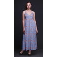thumbnail image 5 of Bimba Robe Longue Maxi d'Été à Imprimé Floral pour Femme, Col en V, Tenue de Villégiature de Vacances - Grand, 5 of 5