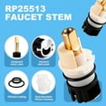 thumbnail image 4 of RVKXHD RP25513 Faucet Stem Assembly, Compatible With Delta Faucet Cartridge and RP24096 Faucet Cartridge, for Bathroom/Sink Two Handle Faucet, with RP4993 Seat and Spring, 4Pack, 4 of 7