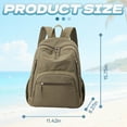 thumbnail image 3 of GASTROPOD High School Backpacks,Reinforced Shoulder Straps College Backpack,Multi-Compartment Design Backpacks for Women for School and Commuting,Khaki, 3 of 7