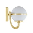 thumbnail image 6 of Aspen Creative 62310, Bathroom Vanity 2 Lights Fixture, 15-1/2" W x 7-3/4" H x 7-1/8" E, Warm Brass Finish, Bulb Not Included, 6 of 8
