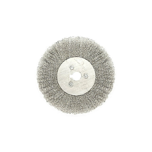 Yeacher 6-Inch Bench Wire Wheel Brush Stainless Steel for Bench Grinder Polishing Deburring Rust & Paint Removal 1pc