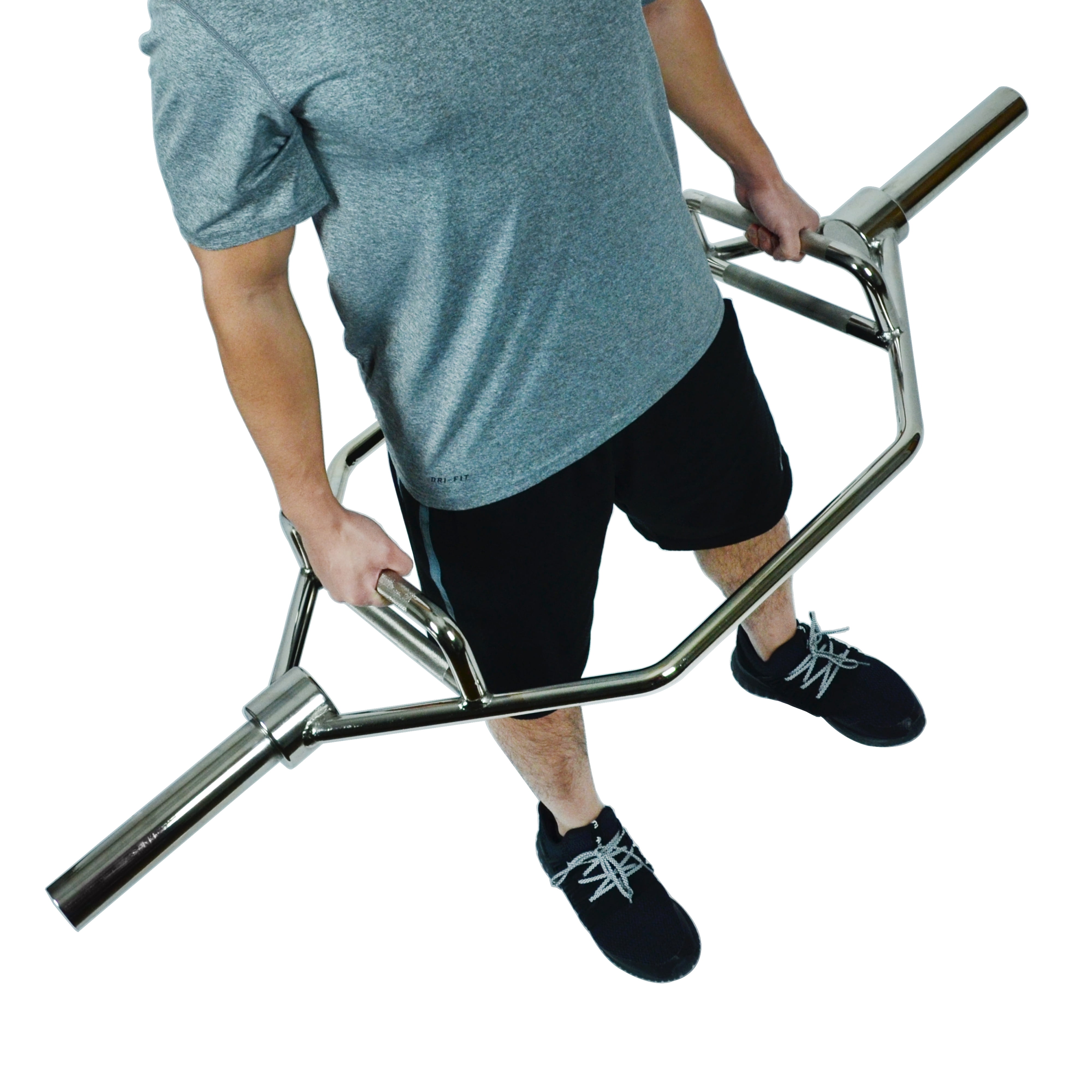 Sunny Health & Fitness Diamond Knurled Olympic Hex Barbell, Deadlift Bar, Cap Hex Bar, OB-HEX