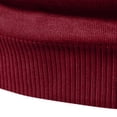 thumbnail image 4 of Gibobby Suéter hombre Suéter de lana merino con cuello redondo para hombre(Rojo,Extra Grande), 4 of 5