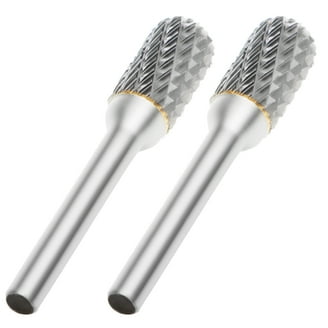 Tungsten Carbide Burr Set 1/8" Shank 10PC Double Cut Die Grinder Rotary Tool