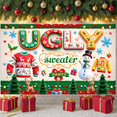 thumbnail image 5 of Colorful Design Ugly Sweater Party Decorative Banner Christmas Theme Festive Decoration for Holiday Celebration Indoor Party Winter Event, 5 of 9