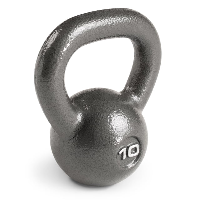Kettlebell MARCY HKB-010 de 4,5 kg de hierro fundido negro