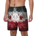thumbnail image 5 of Mens Mexico Flag 2 in 1 Quick Dry Swim Trunks with Compression Liner Beach Shorts, 5 of 6