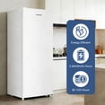 thumbnail image 6 of BANGSON 7.0 Cu.ft Upright Freezer,Convertible Upright Freezer/Refrigerator, Garage Ready Single Door Compact Freezer for Kitchen, Apartment, Office - White, 6 of 7
