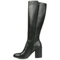 thumbnail image 3 of Journee Womens Tavia Wide Calf Block Heel Knee High Boots, 3 of 10