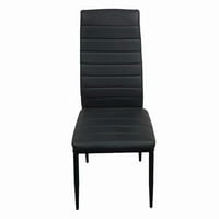 Black Set Of 4 Dining Chairs Walmart Com