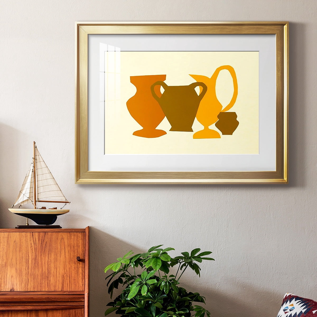 Posing Pottery II Premium Framed Print - Ready to Hang
