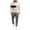 Complexion006, variant on QHRMKOG Men Jogging Suits Sets Color Block Fleece Hoodie and Sweatpants Tracksuit Athletic Sweatsuit Set Casaul Outfit White XL