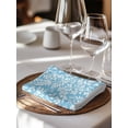thumbnail image 6 of Blue Spring Floral Cloth Napkins Set of 4 Reusable Dinner Napkins, Farmhouse Flowers Elegant Pastoral Cocktail Napkin Washable Table Napkins for Wedding/Holiday Party/Baby Shower 20"x20", 6 of 7