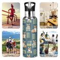 thumbnail image 7 of Yayeee 20oz Insulated Water Bottle Double Wall Stainless Steel with Flip Straw Lid, Blue Cartoon Dog Pattern, 7 of 7