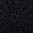 thumbnail image 6 of GDF Studio Agatha Modern Knitted Cotton Round Pouf, Dark Blue, 6 of 7