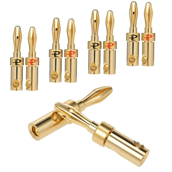 Banana Connector Corrosion-Resistant Banana Connector for Audio Video Speaker Cable Jack