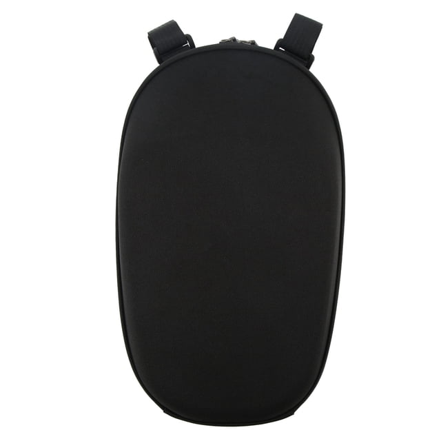 Bolsa frontal para colgar en el manillar de la bicicleta eléctrica, carcasa rígida de EVA, color negro