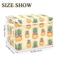 thumbnail image 5 of Yayeee Collapsible Storage Bin with Lid Fabric Closet Decorative Basket with Handles, Sunshine Pineapples, 5 of 7