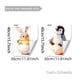 thumbnail image 2 of Pegatinas de conejito de Pascua para baño | Juego de 2 vinilos grandes para pared navideños | Decoración de Papá Noel con efecto de pared agrietada para la ventana del dormitorio, 2 of 2