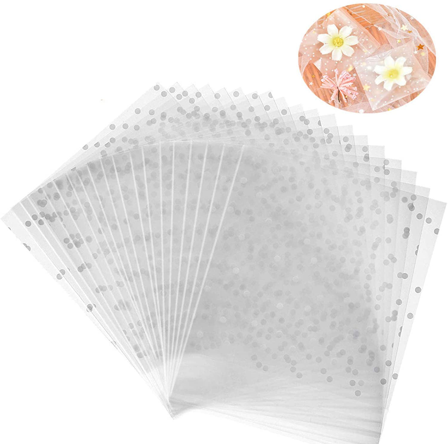 Supplies Transparent Package Self Adhesive Pocket Plastic Candy Bag Seal Pouch