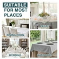 thumbnail image 7 of Turquoize FantasDecor Square Tablecloth, Linen Textured, Waterproof Spillproof Wrinkle-Free, Indoor/Outdoor(60" X 60",Heather Taupe), 7 of 7