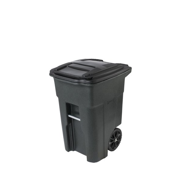 48 Gal Trash Can Greenstone With Wheels And Lid Walmart Com Walmart Com