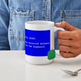 thumbnail image 4 of CafePress - ID10T_Blue Mugs - 15 oz Ceramic Large White Novelty Mug, 4 of 6